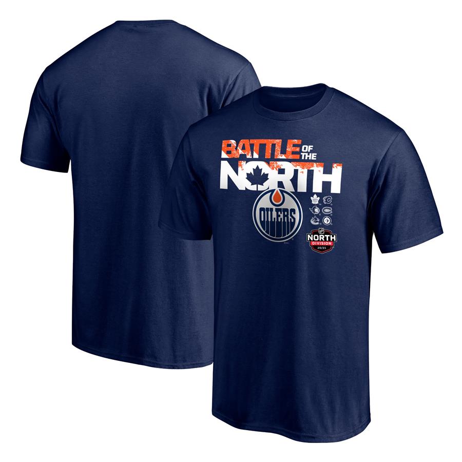 Edmonton Oilers Fanatics Branded Battle of the North T-Shirt - Navy