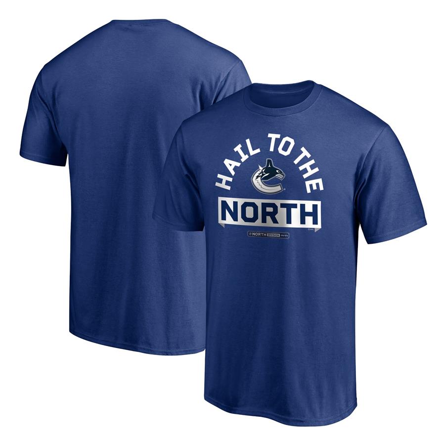 Vancouver Canucks Fanatics Branded Hail to the North T-Shirt - Blue