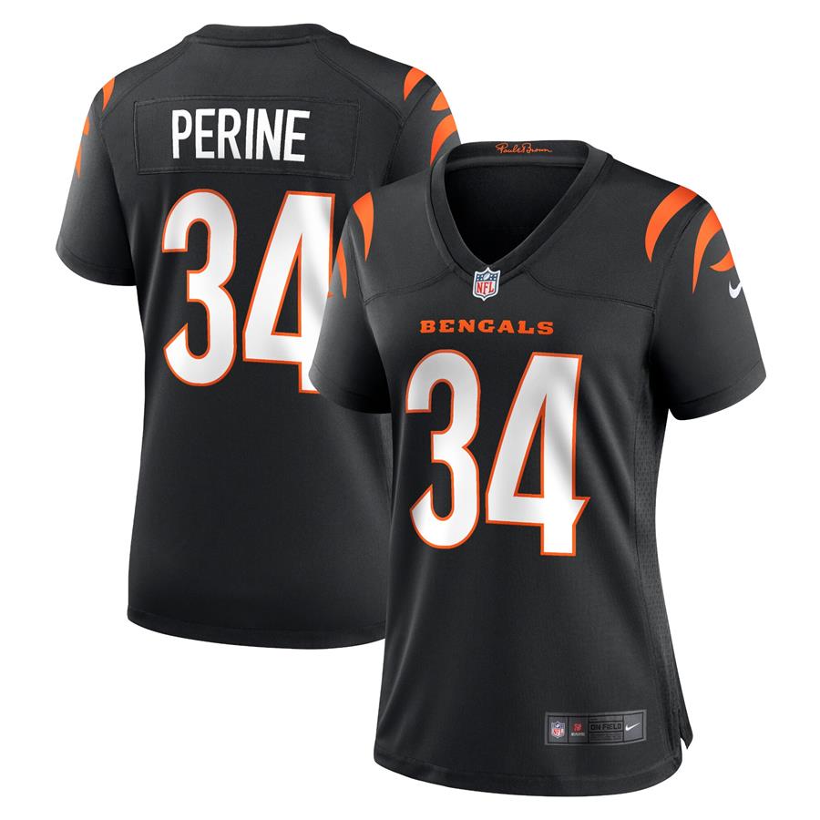 Samaje Perine Cincinnati Bengals Women's Nike Game Jersey - Black
