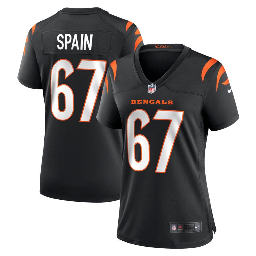 Quinton Spain Cincinnati Bengals Women's Nike Game Jersey - Black