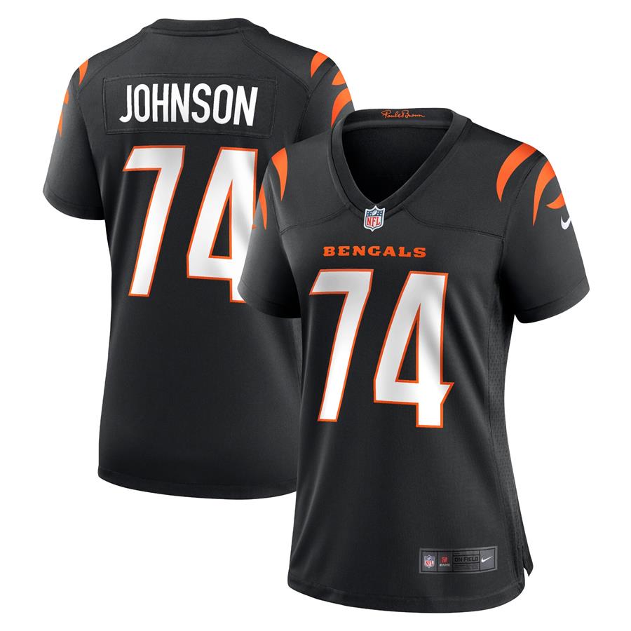 Fred Johnson Cincinnati Bengals Women's Nike Game Jersey - Black