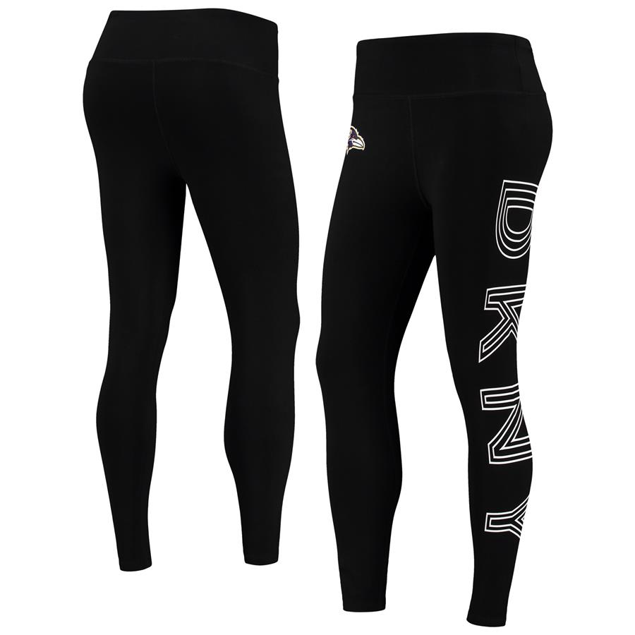 Baltimore Ravens DKNY Sport Women's Sami High Waisted Leggings - Black