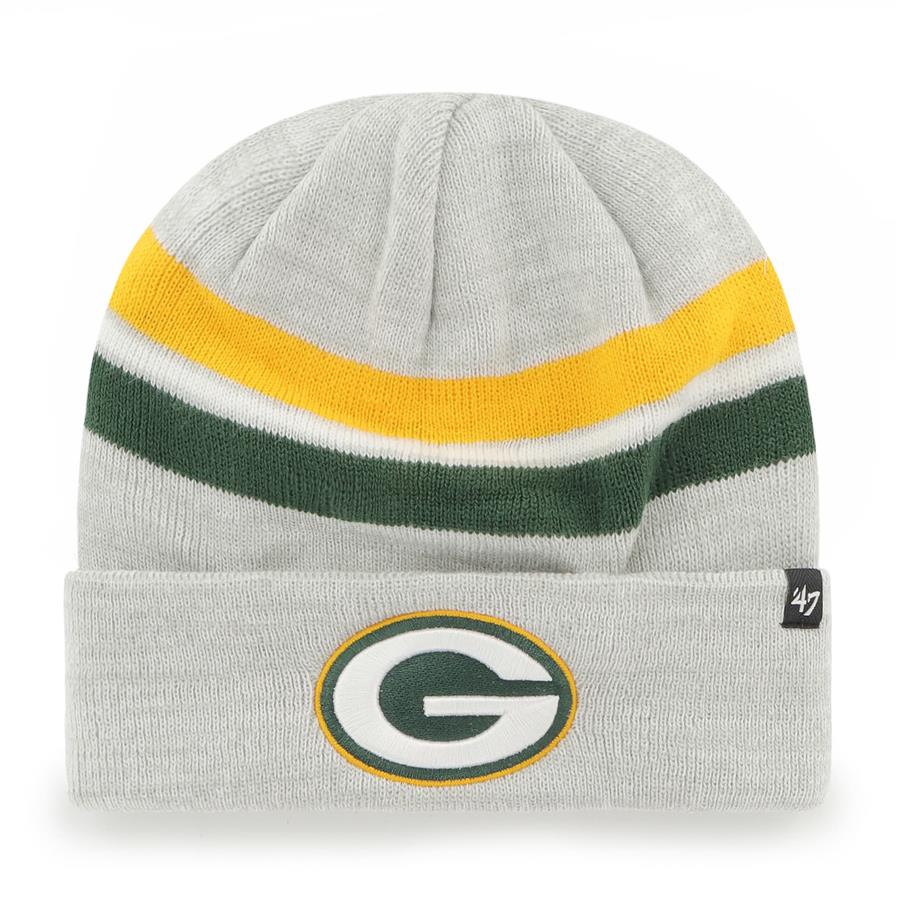 Green Bay Packers '47 Monhegan Cuffed Knit Hat - Gray