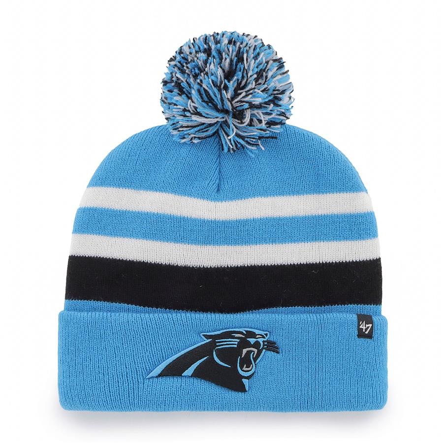 Carolina Panthers '47 State Line Cuffed Knit Hat with Pom - Blue