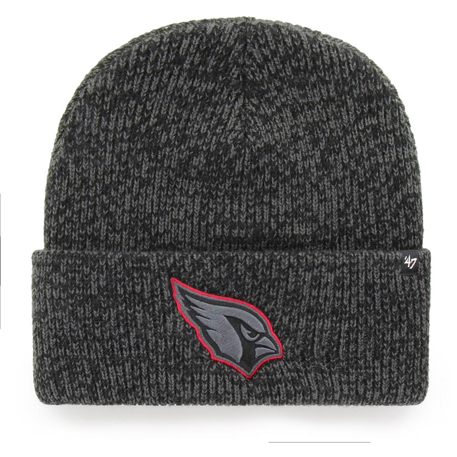 Arizona Cardinals '47 Brain Freeze Tonal Cuffed Knit Hat - Heathered Charcoal