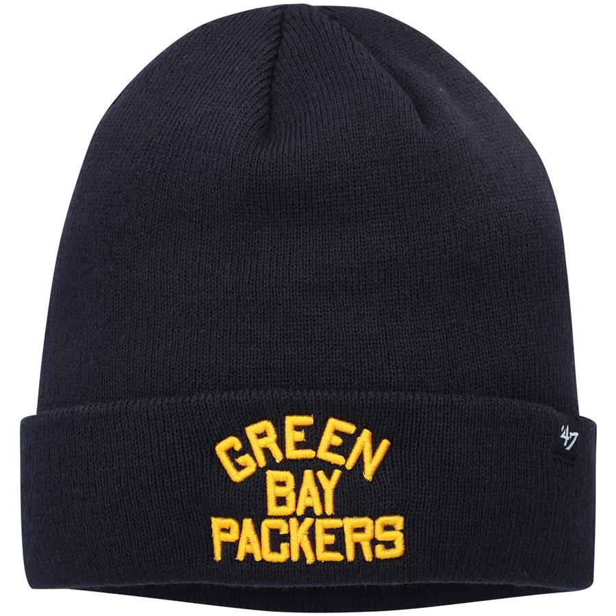 Green Bay Packers '47 Legacy Cuffed Knit Hat - Navy