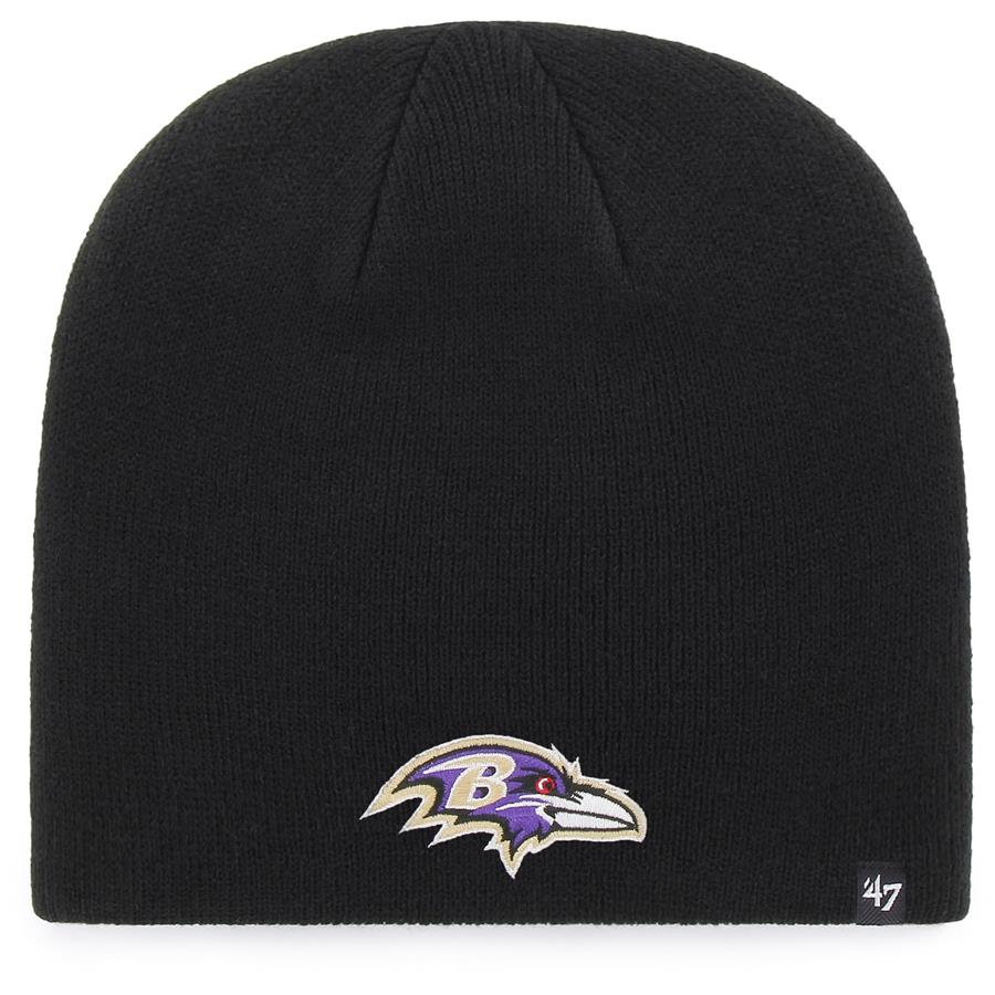 Baltimore Ravens '47 Primary Logo Knit Beanie - Black