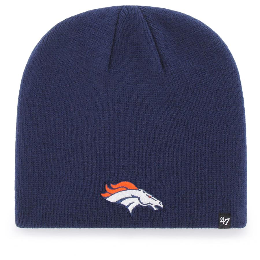 Denver Broncos '47 Primary Logo Knit Beanie - Navy