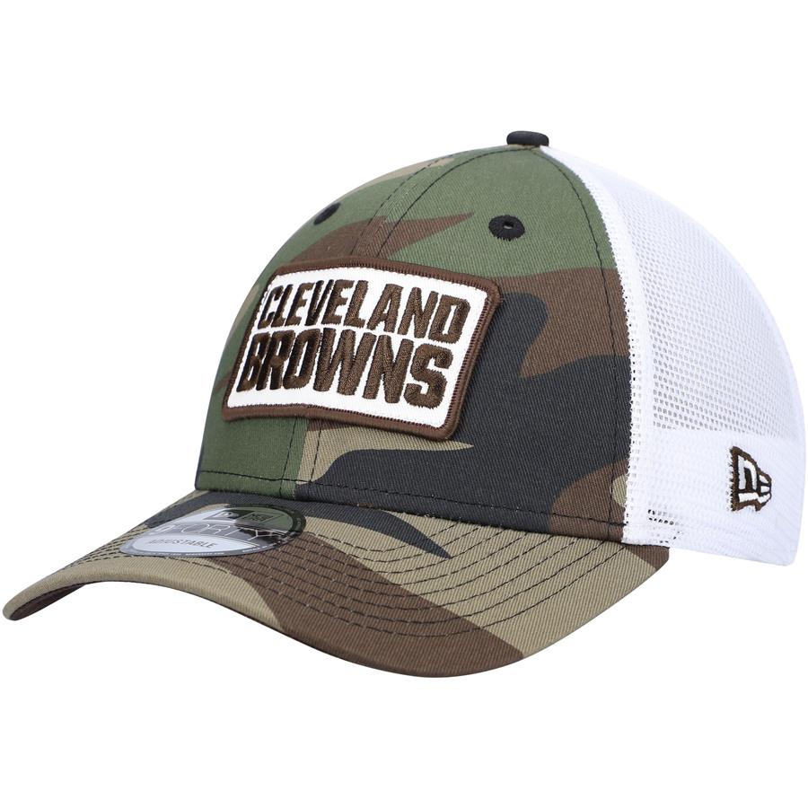 Cleveland Browns New Era 9FORTY Trucker Snapback Hat - Camo