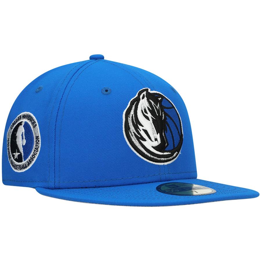 Dallas Mavericks New Era Team Logoman 59FIFTY Fitted Hat - Blue
