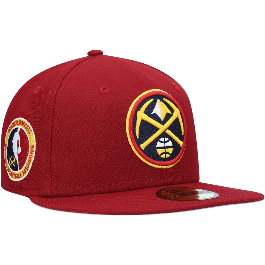 Denver Nuggets New Era Team Logoman 59FIFTY Fitted Hat - Red