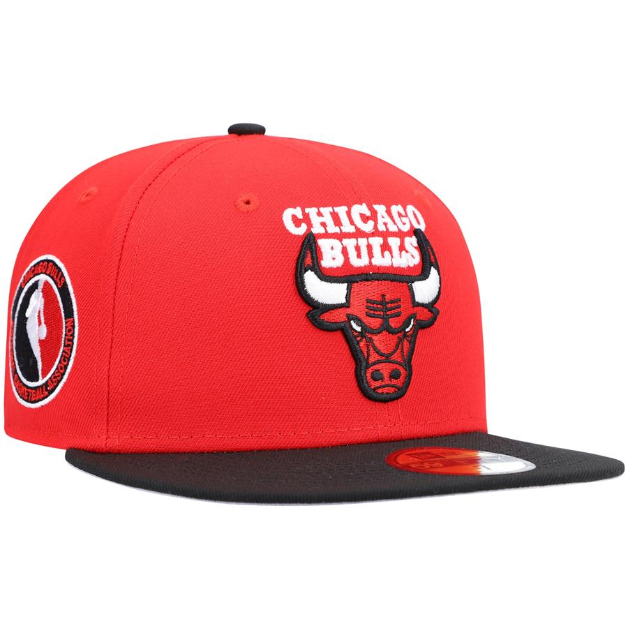 Chicago Bulls New Era Team Logoman 59FIFTY Fitted Hat - Red
