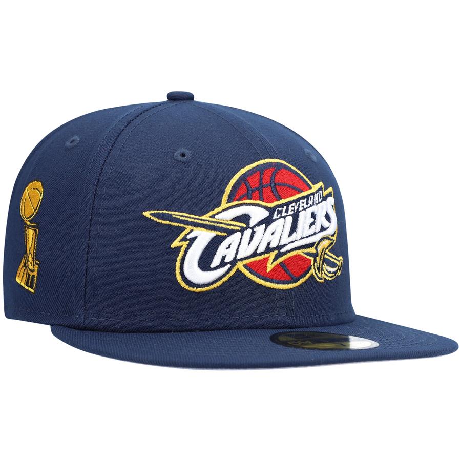Cleveland Cavaliers New Era Trophy 59FIFTY Fitted Hat - Navy