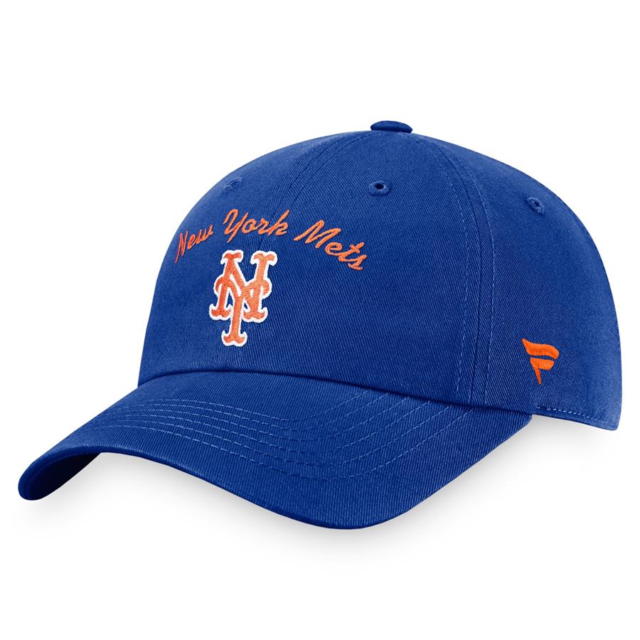 New York Mets Fanatics Branded Women's Iconic Script Logo Adjustable Hat - Royal
