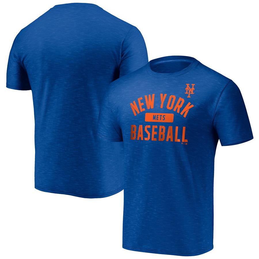 New York Mets Fanatics Branded Primary Pill Space Dye T-Shirt - Royal