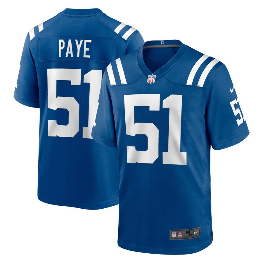 Kwity Paye Indianapolis Colts Nike 2021 NFL Draft First Round Pick Game Jersey - Royal