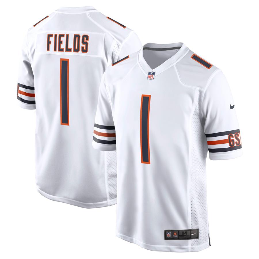 Justin Fields Chicago Bears Nike 2021 NFL Draft First Round Pick Game Jersey - White