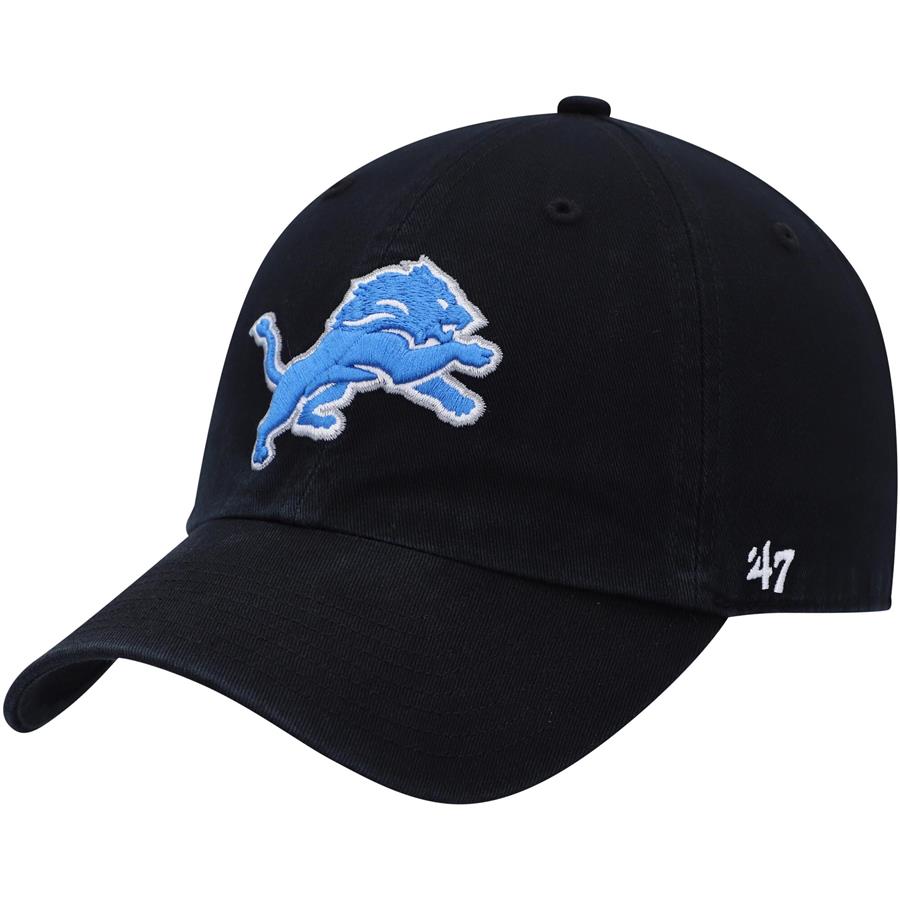 Detroit Lions '47 Clean Up Alternate Adjustable Hat - Black