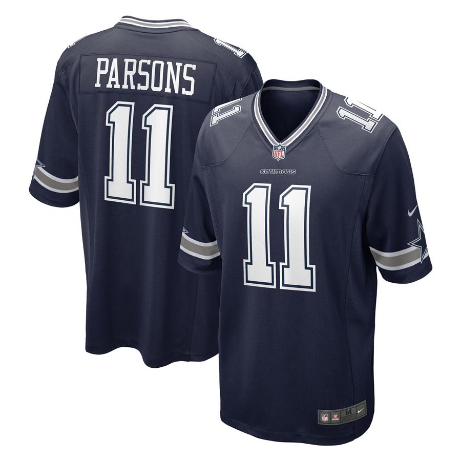 Джерси Micah Parsons Dallas Cowboys Nike 2021 NFL Draft First Round Pick Game (тёмно-синий)
