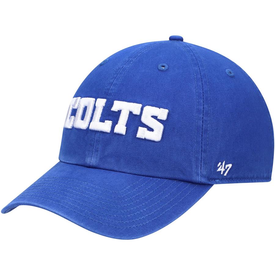 Indianapolis Colts '47 Clean Up Script Adjustable Hat - Royal