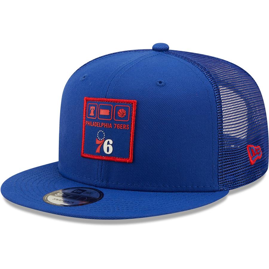 Philadelphia 76ers New Era Localized Trucker 9FIFTY Snapback Hat - Royal
