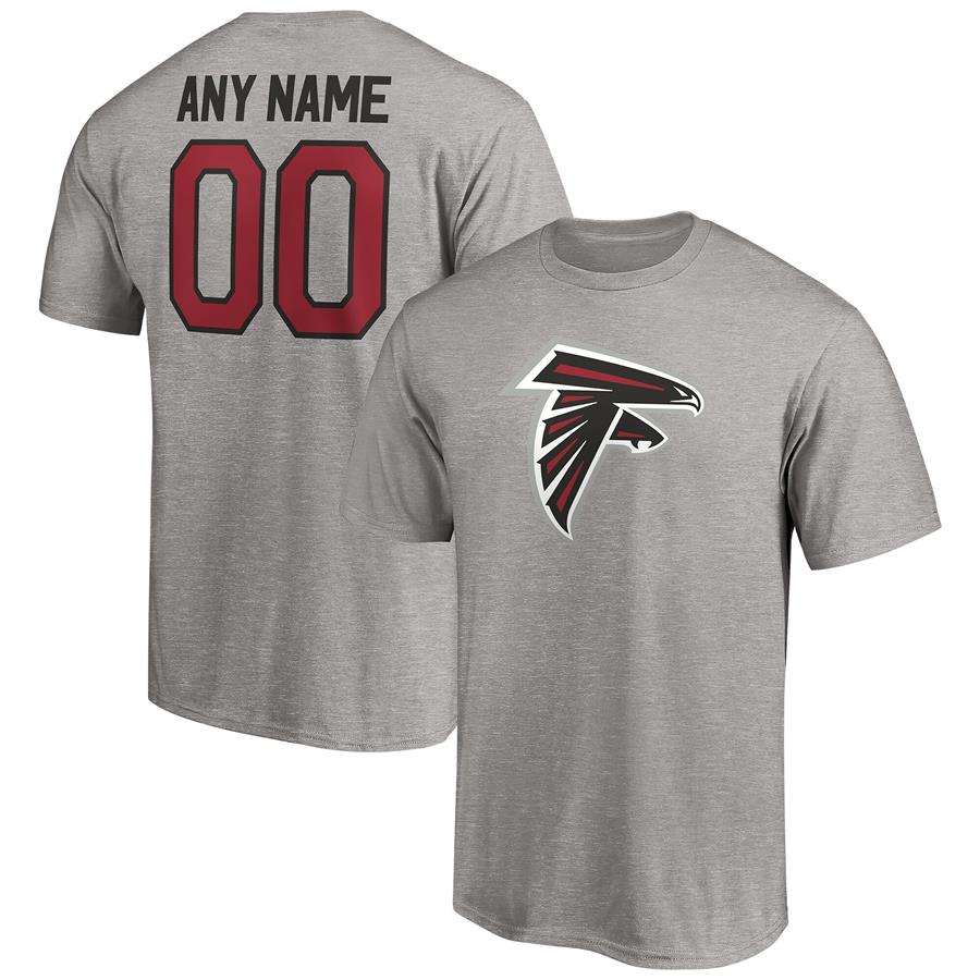Atlanta Falcons Fanatics Branded Personalized Winning Streak Name & Number T-Shirt - Heathered Gray