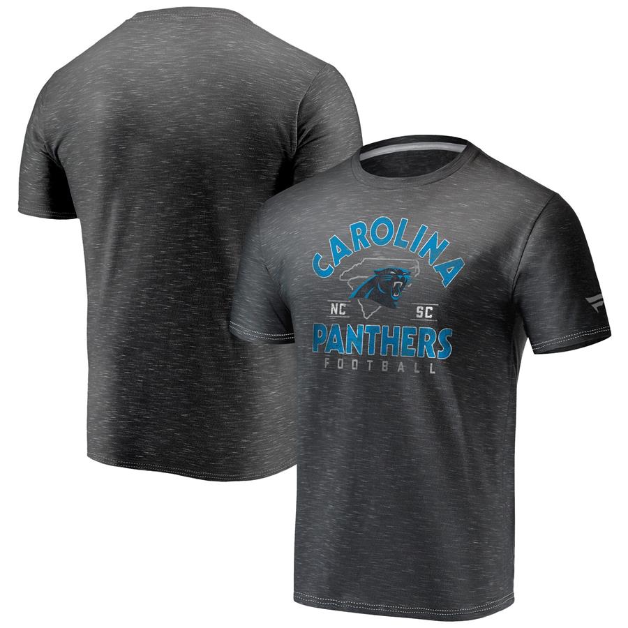 Carolina Panthers Fanatics Branded Hometown Space-Dye T-Shirt - Charcoal