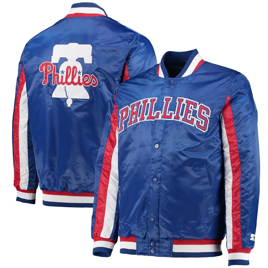 Philadelphia Phillies Starter The Ace Satin Full-Snap Jacket - Royal