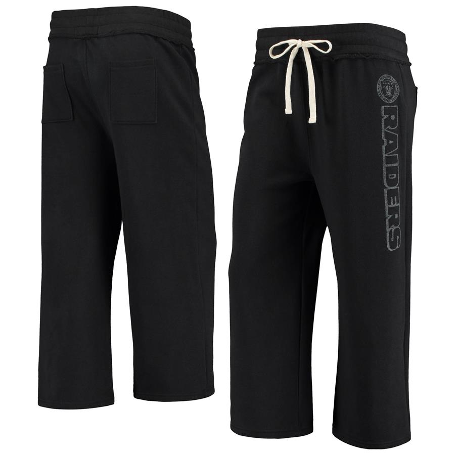 Las Vegas Raiders Junk Food Women's Cropped Pants - Black