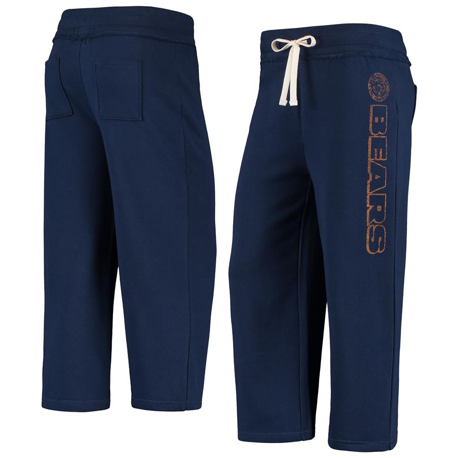 Chicago Bears Junk Food Women's Cropped Pants - Navy
