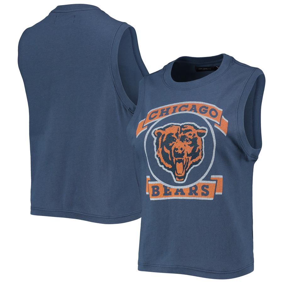 Chicago Bears Junk Food Women's Rib Ranger Muscle Tank Top - Navy