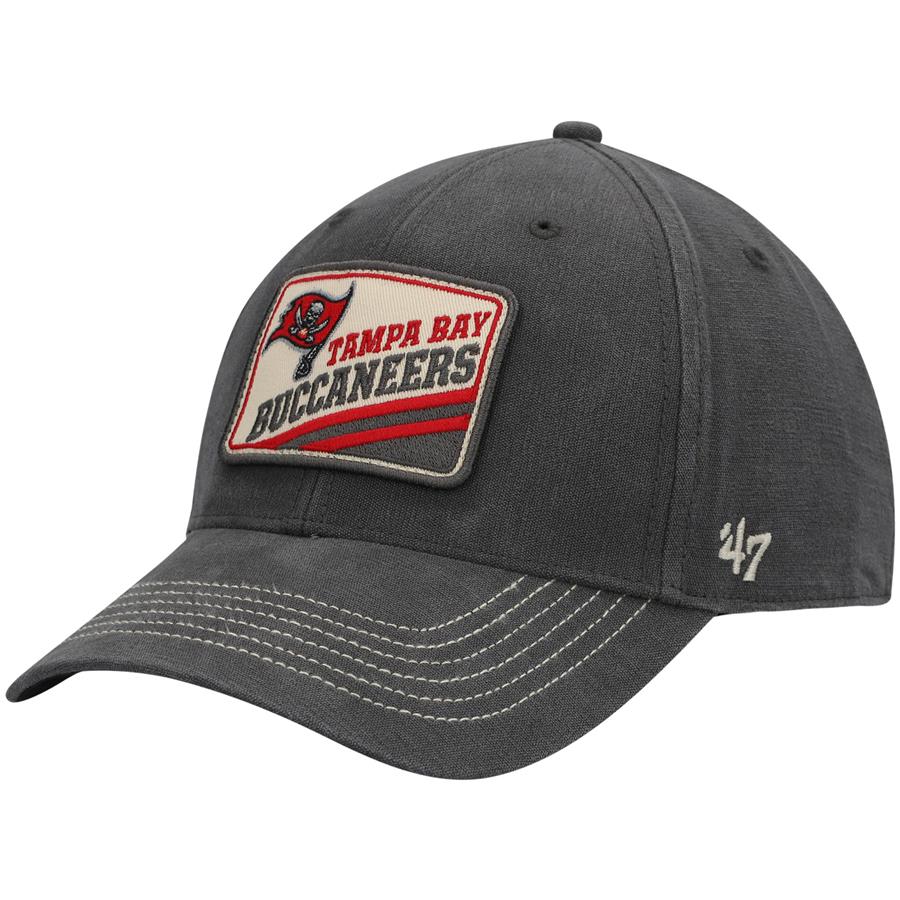 Tampa Bay Buccaneers '47 Upland MVP Logo Adjustable Hat - Pewter
