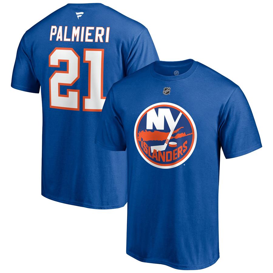 Kyle Palmieri New York Islanders Fanatics Branded Authentic Stack Name & Number T-Shirt - Royal
