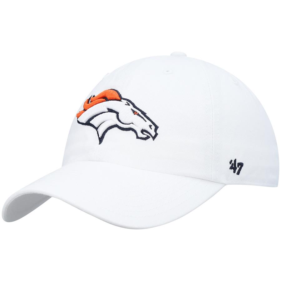 Denver Broncos '47 Clean Up Adjustable Hat - White