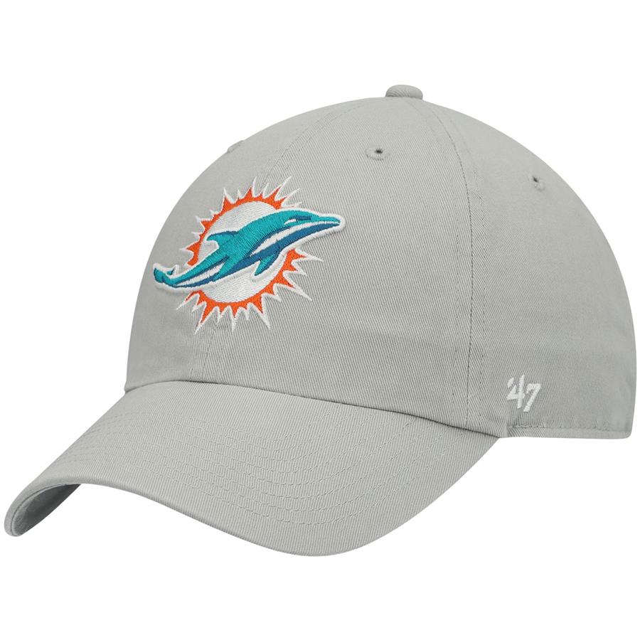 Miami Dolphins '47 Clean Up Adjustable Hat - Gray