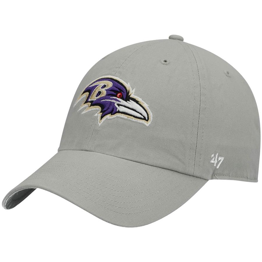 Baltimore Ravens '47 Clean Up Adjustable Hat - Gray