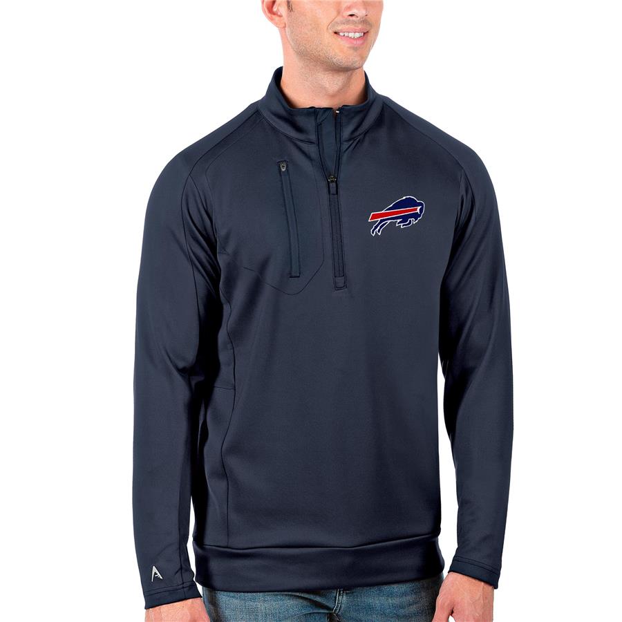 Buffalo Bills Antigua Generation Quarter-Zip Pullover Jacket - Navy