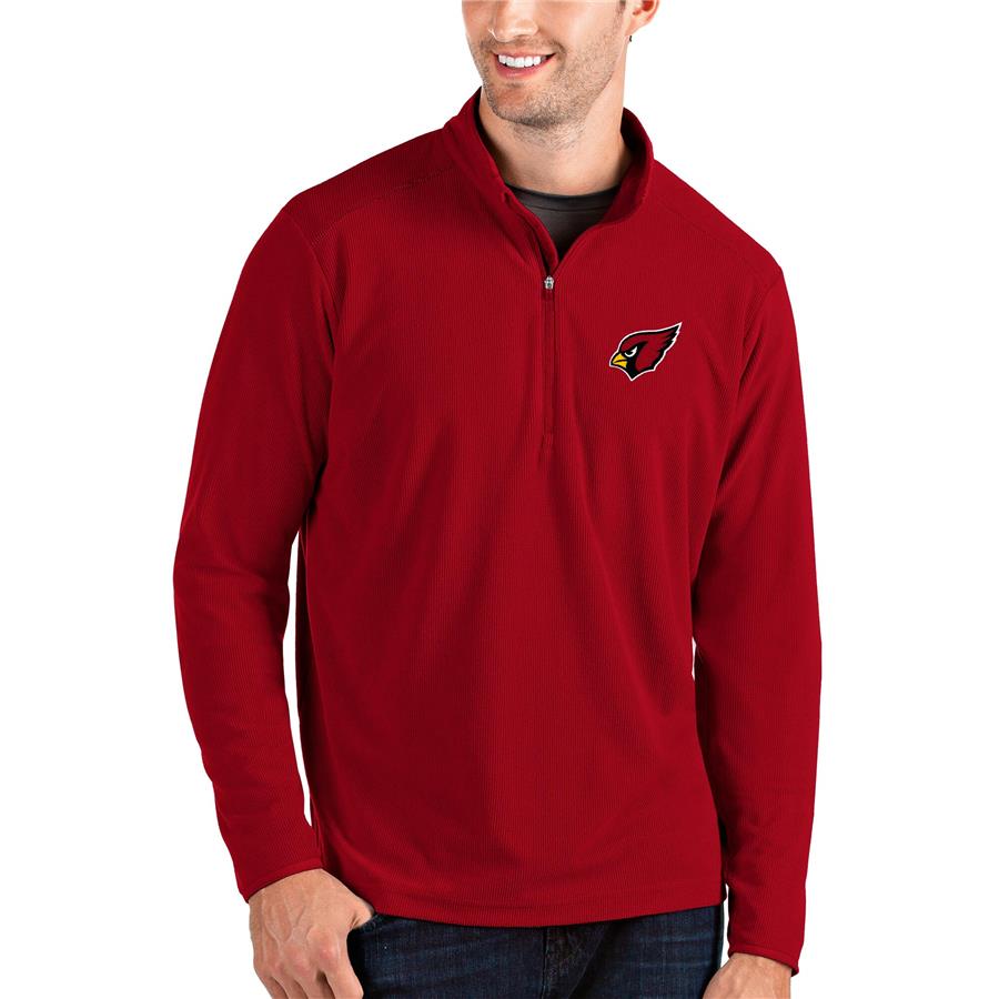 Arizona Cardinals Antigua Glacier Quarter-Zip Pullover Jacket - Cardinal