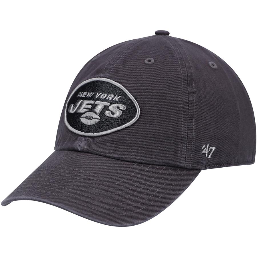 New York Jets '47 Clean Up Tonal Adjustable Hat - Charcoal