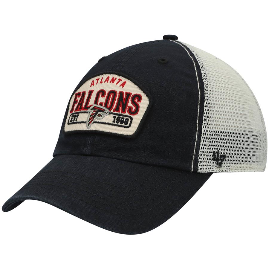 Atlanta Falcons '47 Penwald Trucker Clean Up Snapback Hat - Black