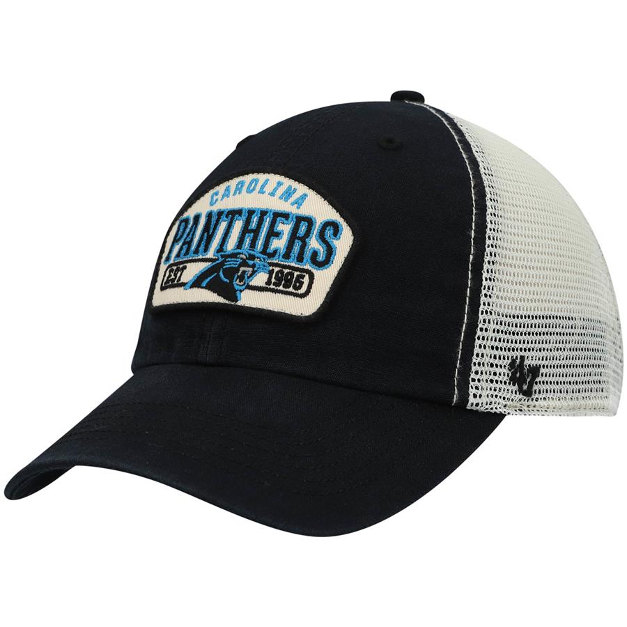 Carolina Panthers '47 Penwald Trucker Clean Up Snapback Hat - Black