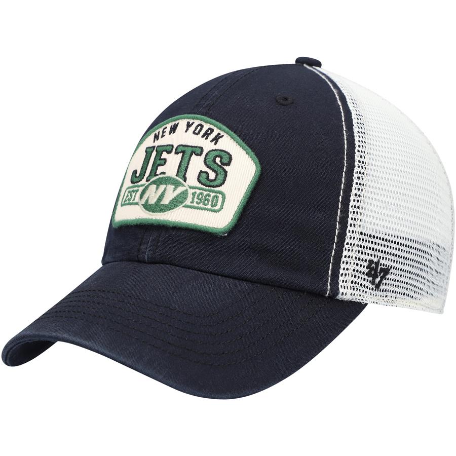 New York Jets '47 Penwald Trucker Clean Up Snapback Hat - Black
