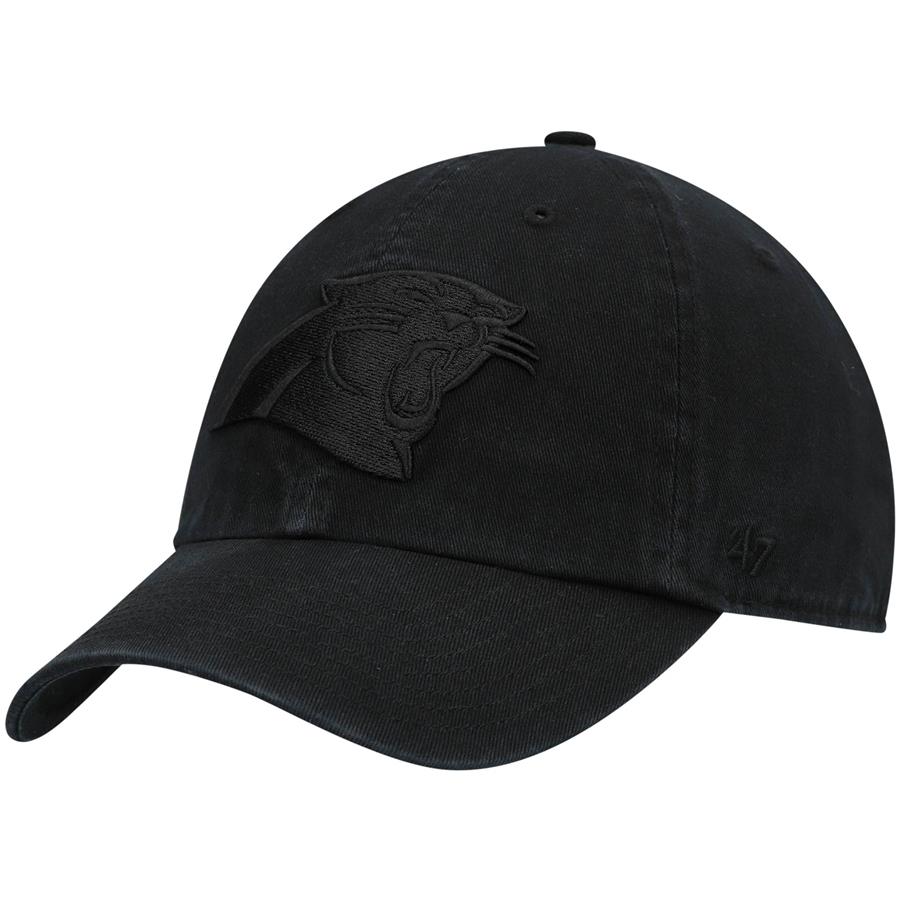 Carolina Panthers '47 Team Tonal Clean Up Adjustable Hat - Black