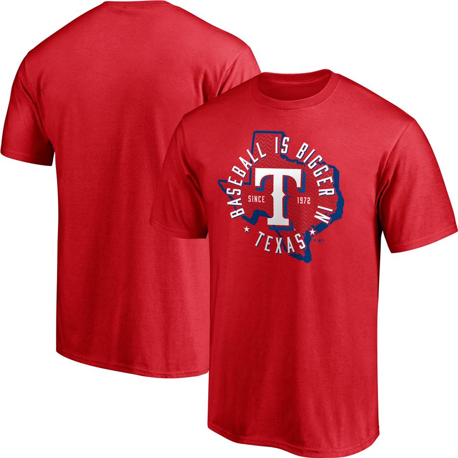 Texas Rangers Fanatics Branded Hometown Logo T-Shirt - Red