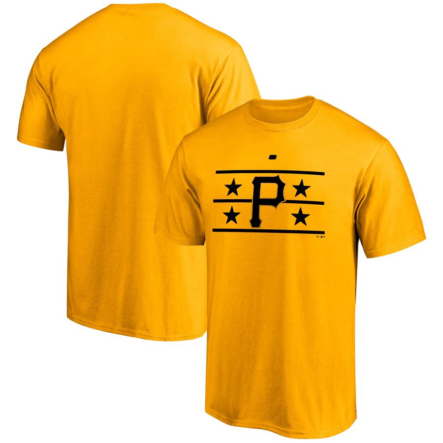 Pittsburgh Pirates Fanatics Branded Hometown Logo T-Shirt - Gold