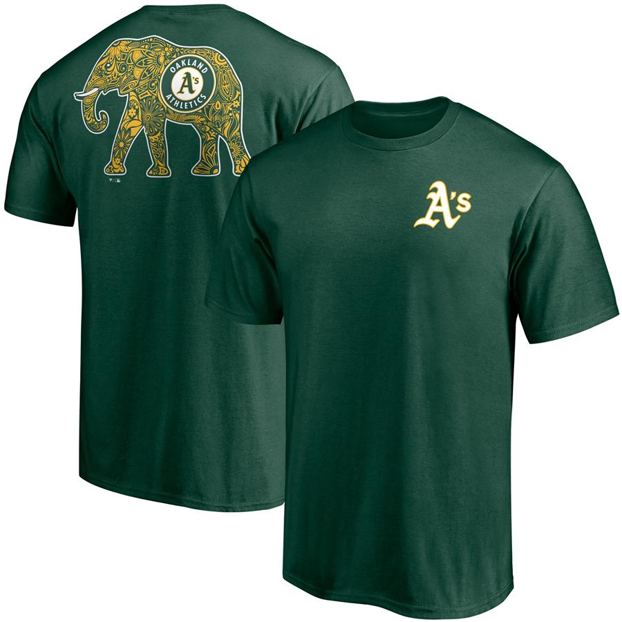 Oakland Athletics Fanatics Branded Paisley Hometown T-Shirt - Green