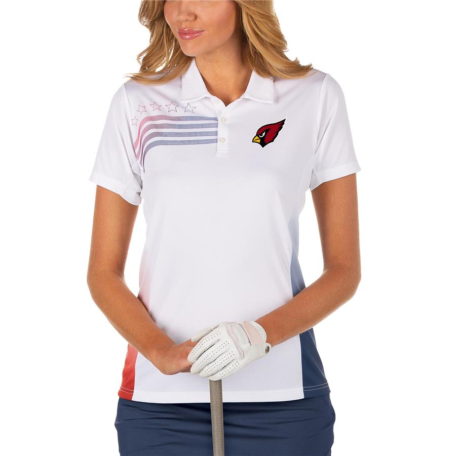 Arizona Cardinals Antigua Women's Liberty Polo - White