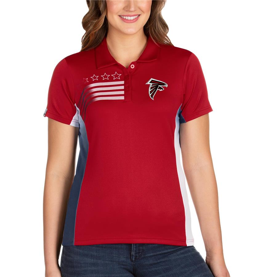 Atlanta Falcons Antigua Women's Liberty Polo - Red