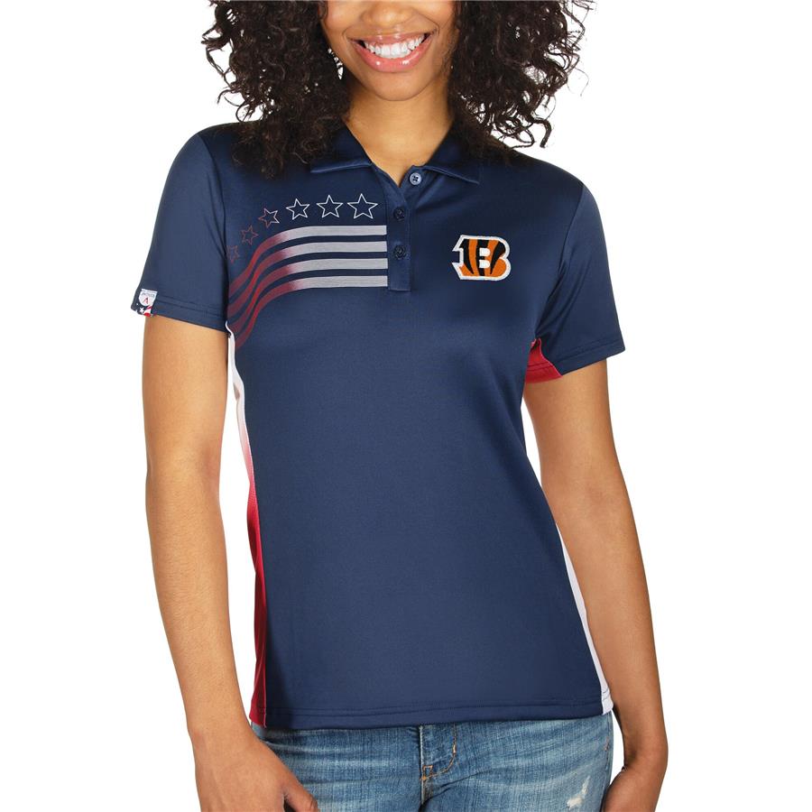 Cincinnati Bengals Antigua Women's Liberty Polo - Navy