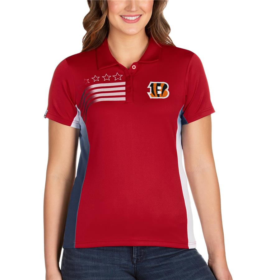 Cincinnati Bengals Antigua Women's Liberty Polo - Red